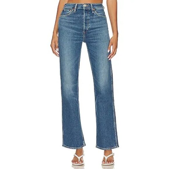 $295 NWT RE/DONE 90s HIGH RISE LOOSE ANTI FADE JEANS SZ 26